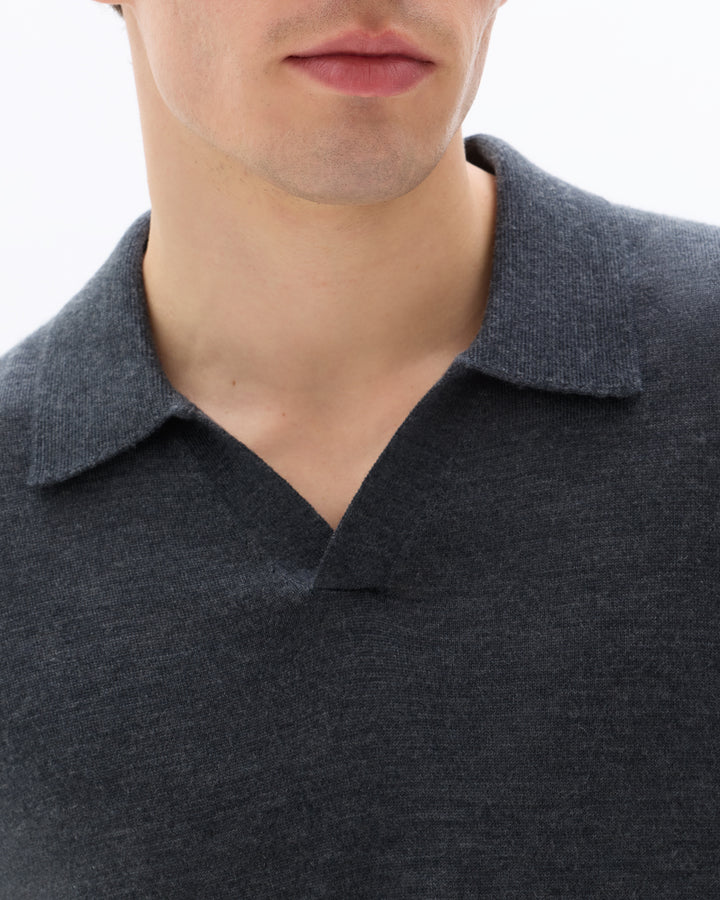 Men - Knitted - Polo Shirt - Short sleeves