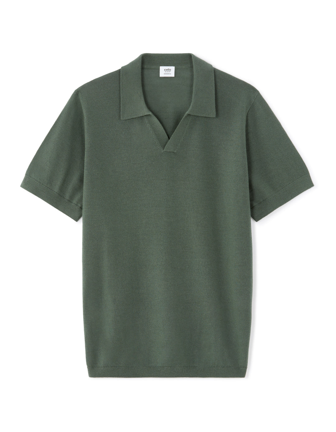 Men - Knitted - Polo Shirt - Short sleeves