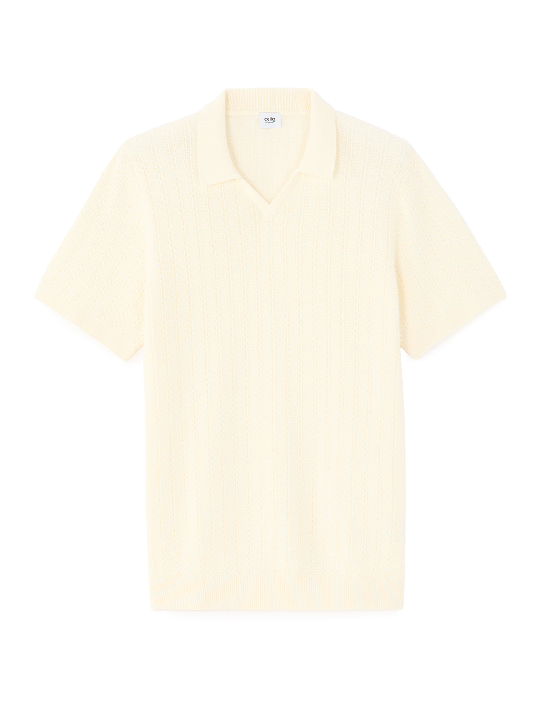 Men - Knitted - Polo Shirt - Short sleeves