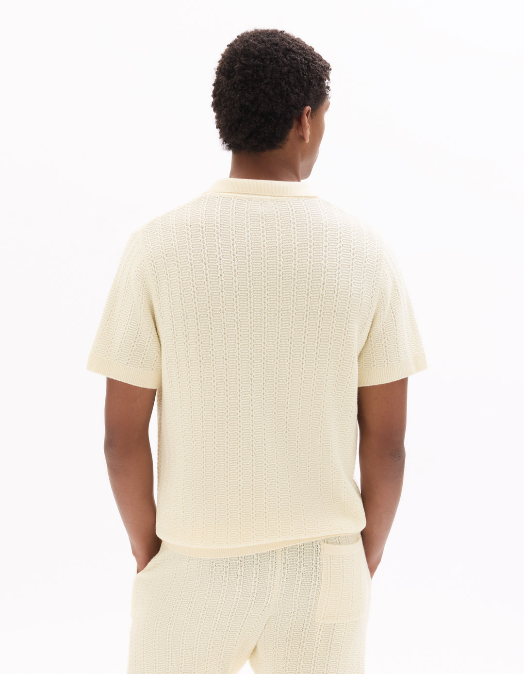 Men - Knitted - Polo Shirt - Short sleeves