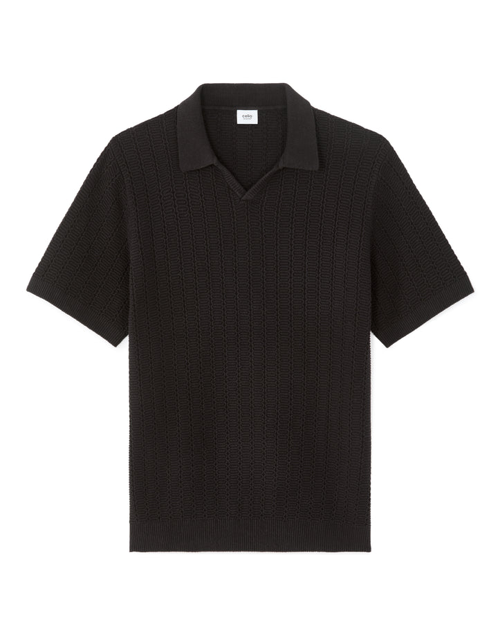 Men - Knitted - Polo Shirt - Short sleeves