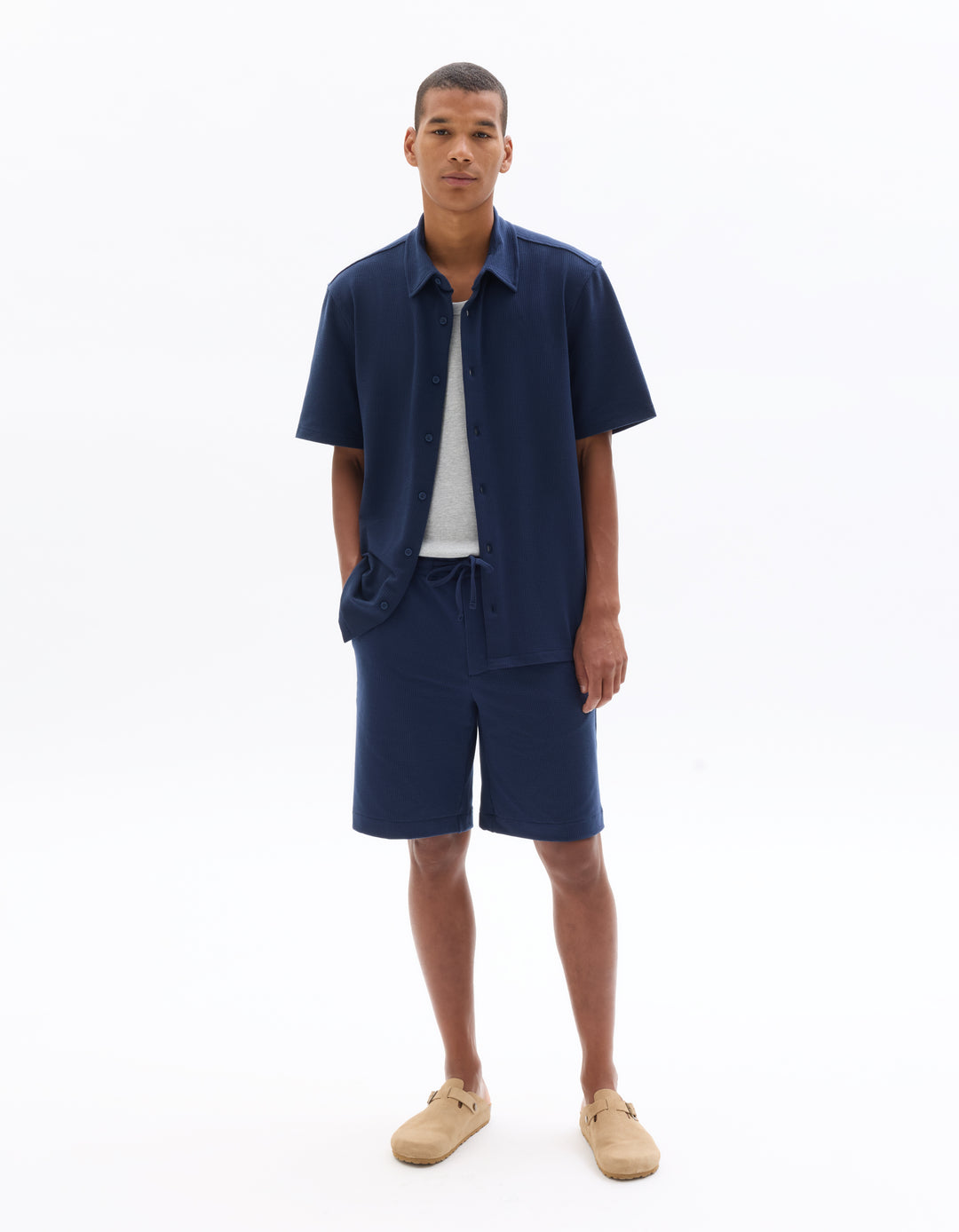 Men - Knitted - Polo Shirt - Short sleeves