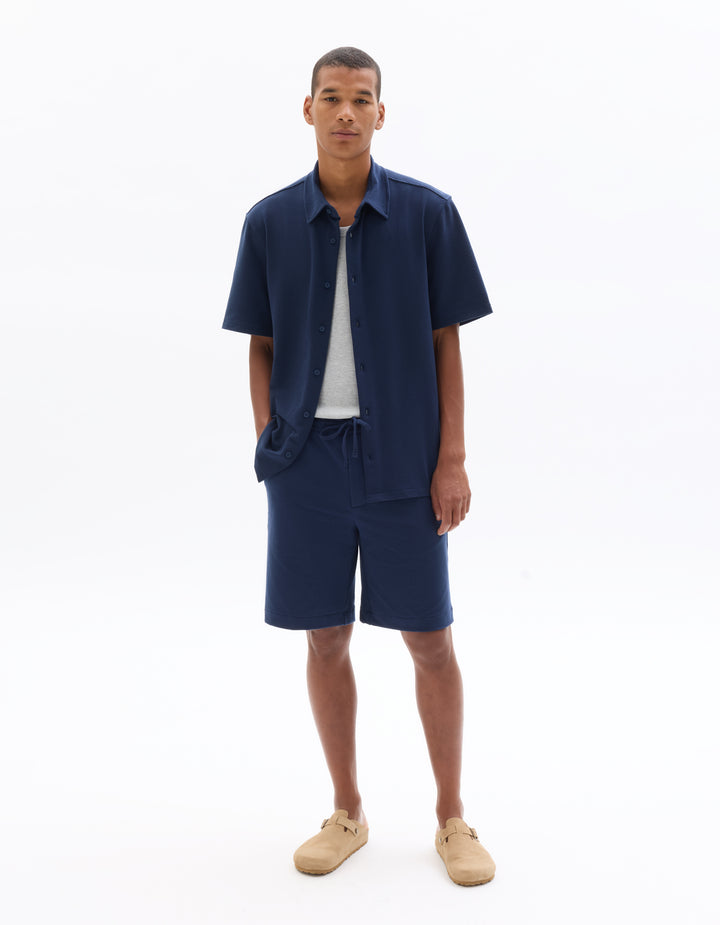 Men - Knitted - Polo Shirt - Short sleeves