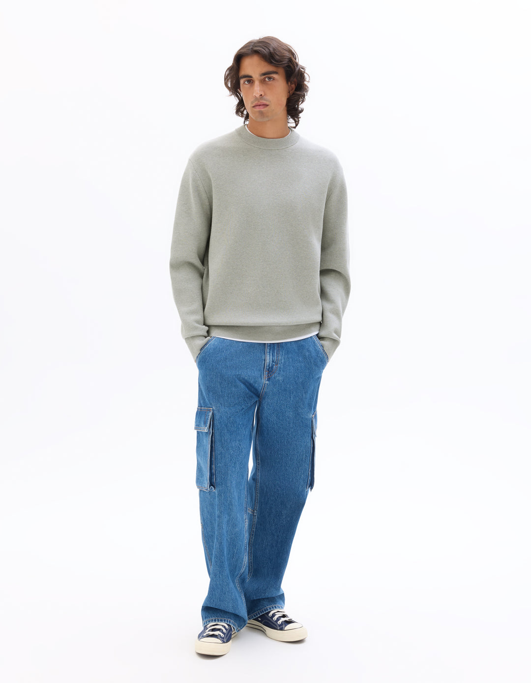 Men - Knitted - Sweater - Long sleeves
