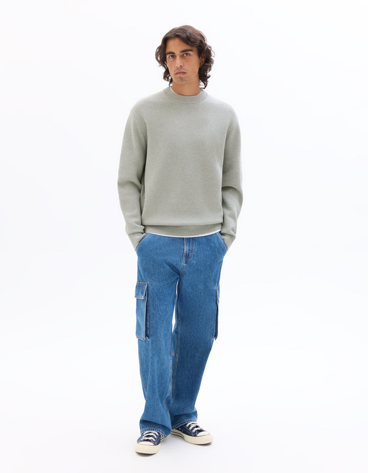Men - Knitted - Sweater - Long sleeves