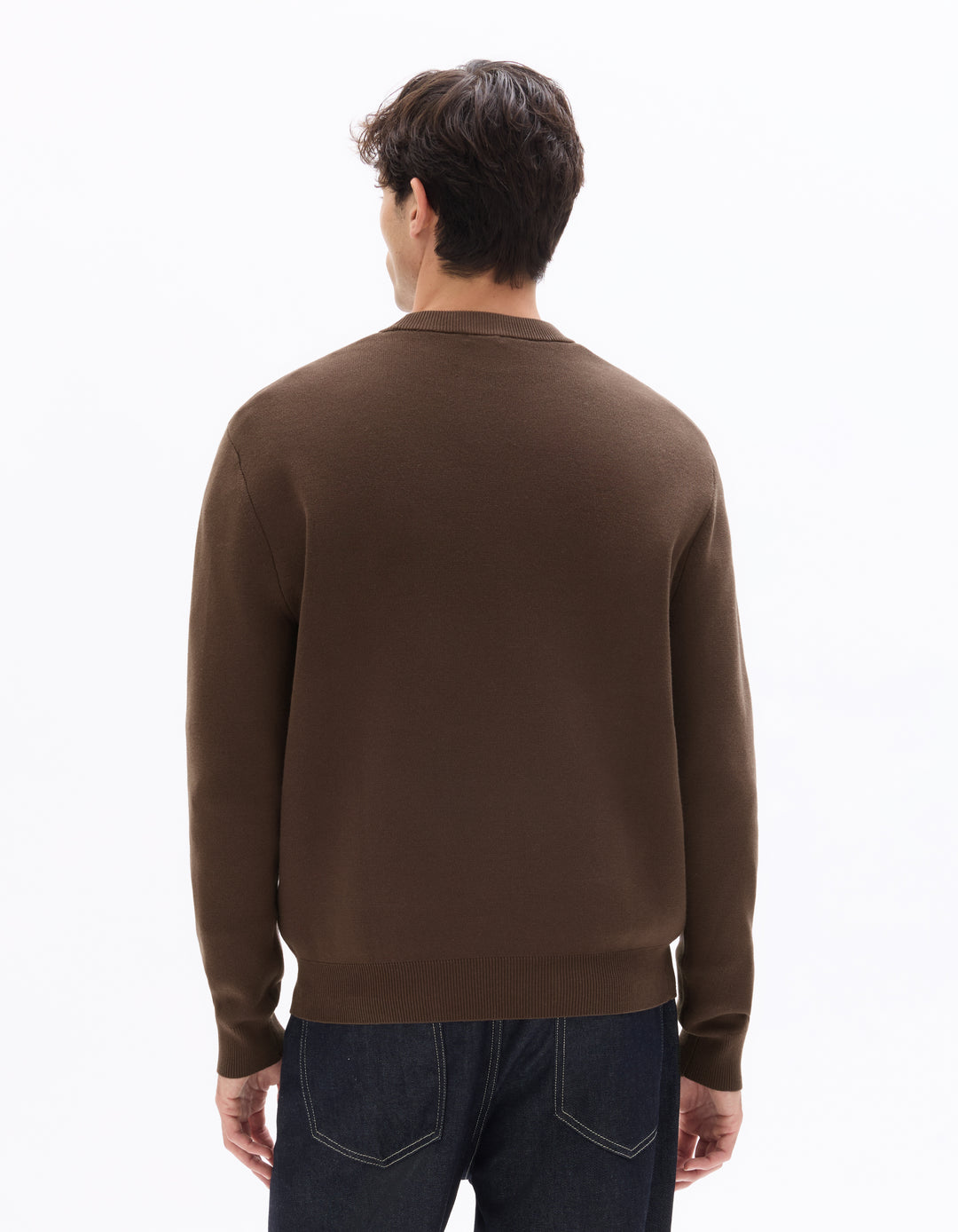 Men - Knitted - Sweater - Long sleeves