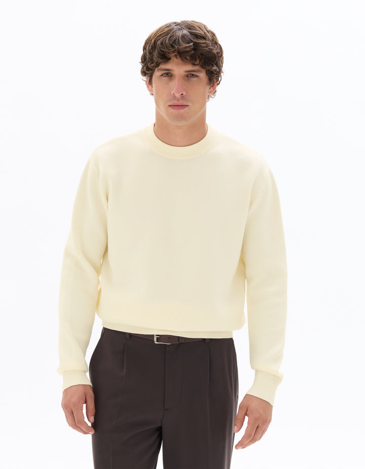 Men - Knitted - Sweater - Long sleeves