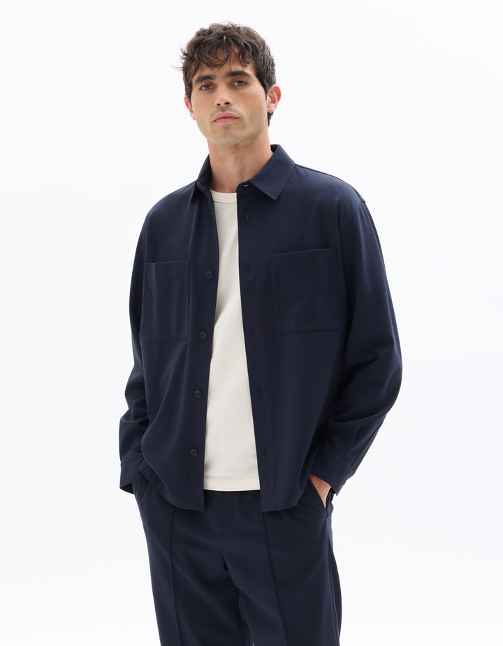 Men - Knitted - Shirt - Long sleeves