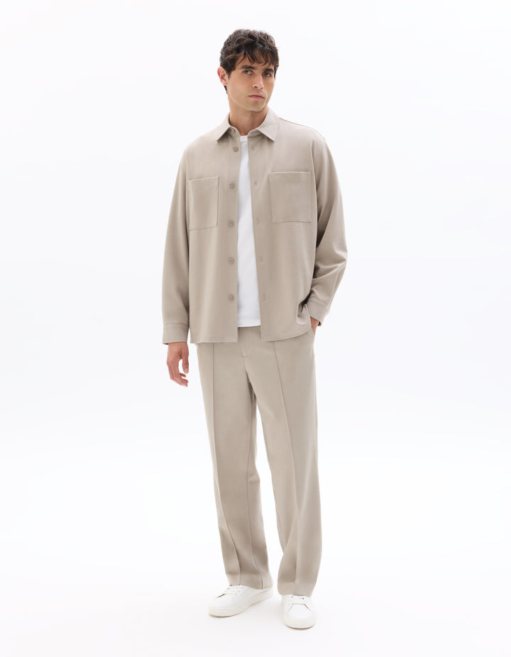 Men - Knitted - Shirt - Long sleeves