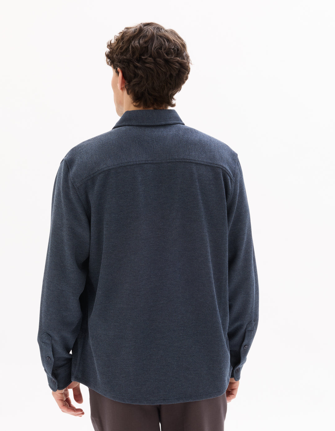 Men - Knitted - Shirt - Long sleeves