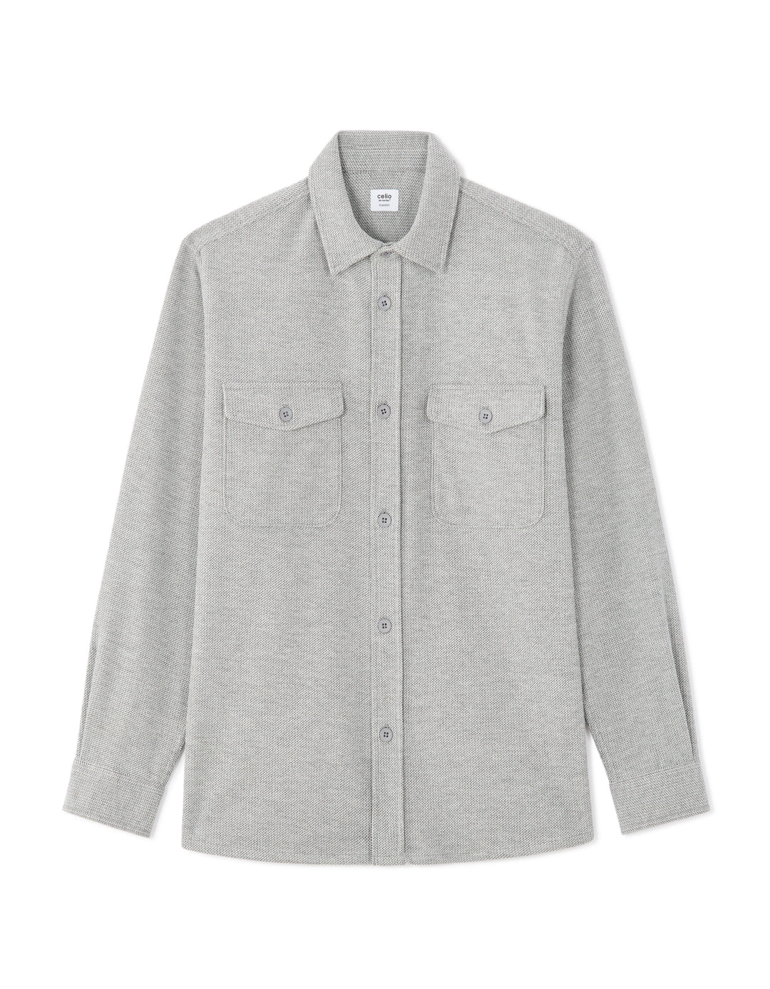 Men - Knitted - Shirt - Long sleeves