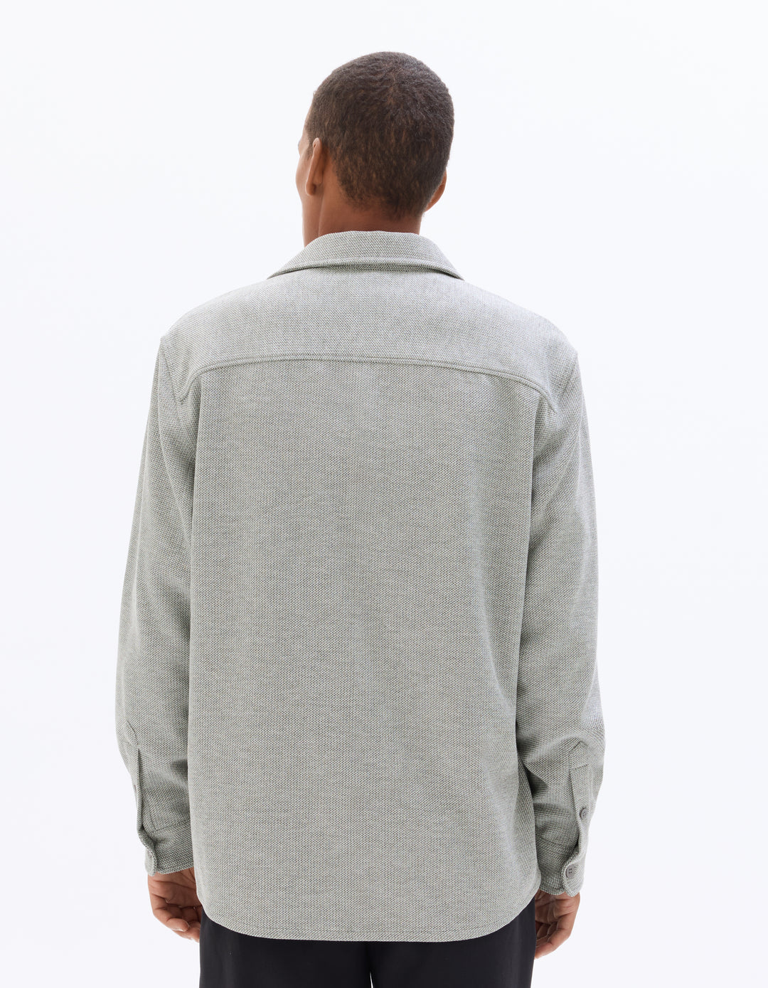 Men - Knitted - Shirt - Long sleeves