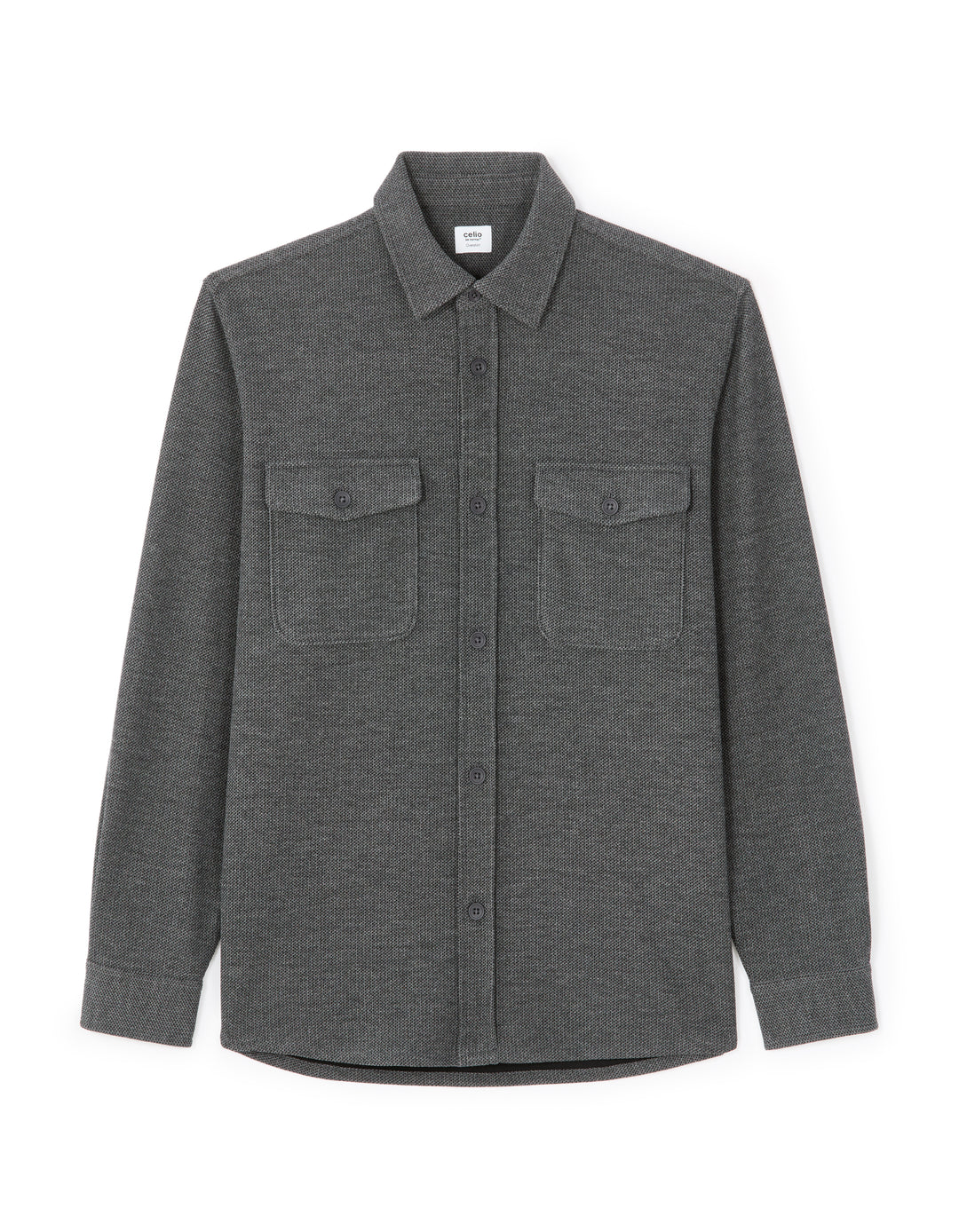 Men - Knitted - Shirt - Long sleeves