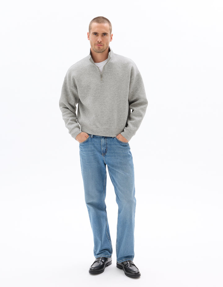 Unisex - Knitted - Sweatshirt - Long sleeves - Fleece fabric