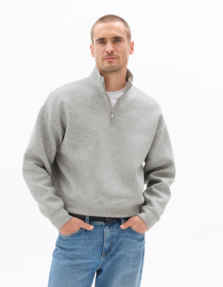 Unisex - Knitted - Sweatshirt - Long sleeves - Fleece fabric