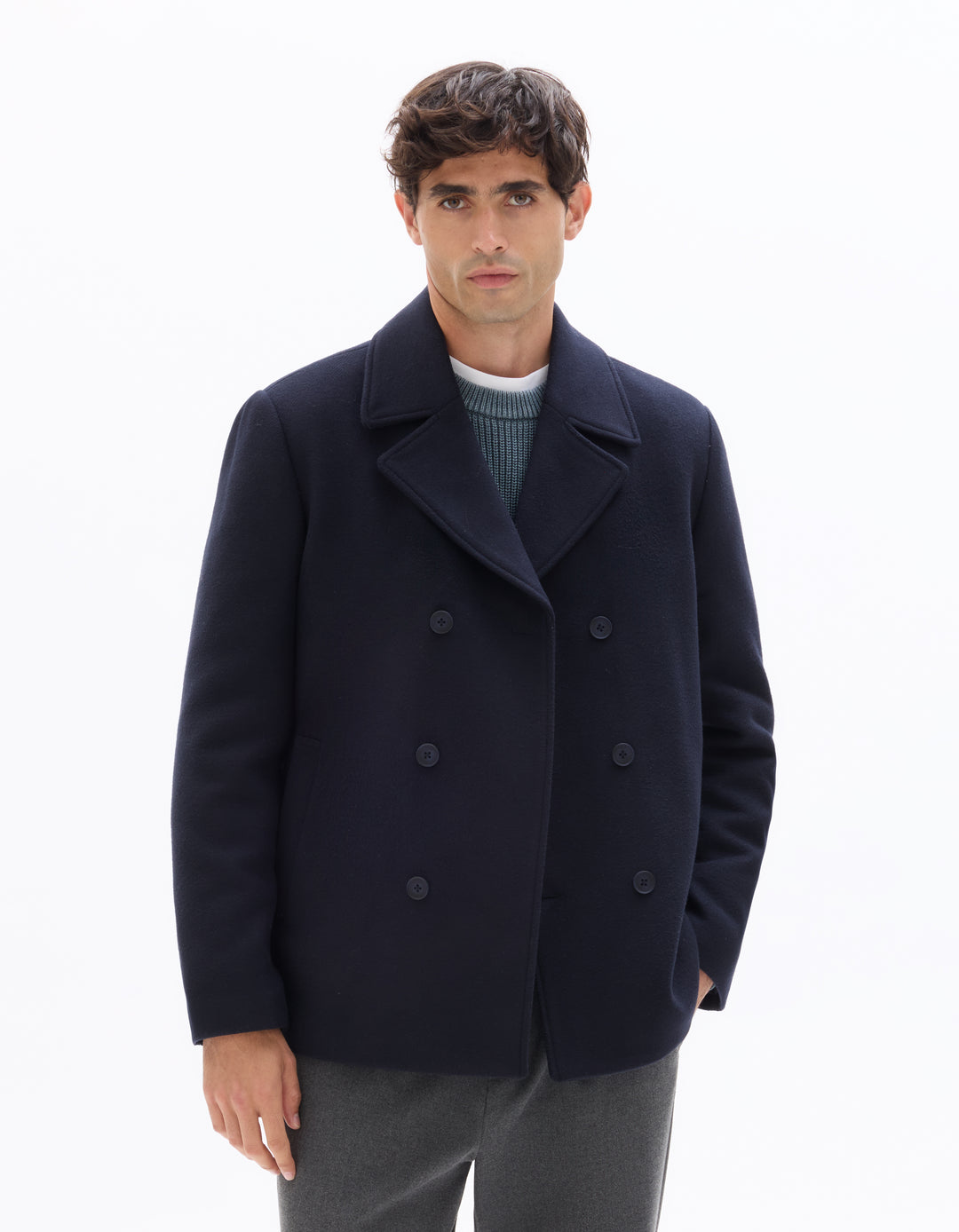 Men - Woven - Coat/Pea jacket/Cape