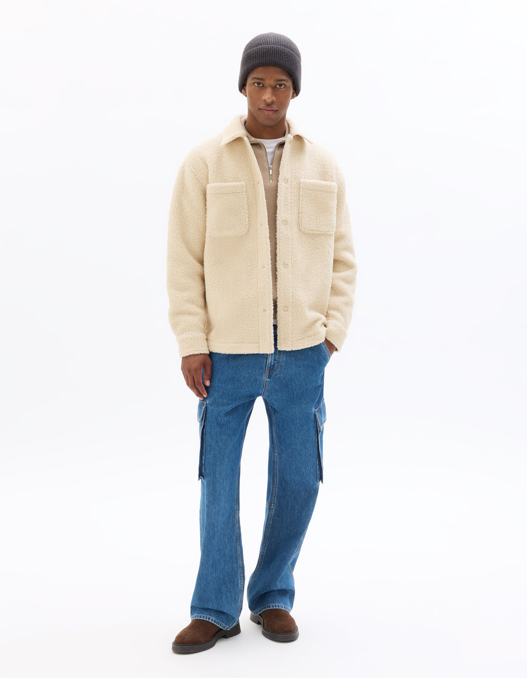 Men - Knitted - Shirt - Long sleeves