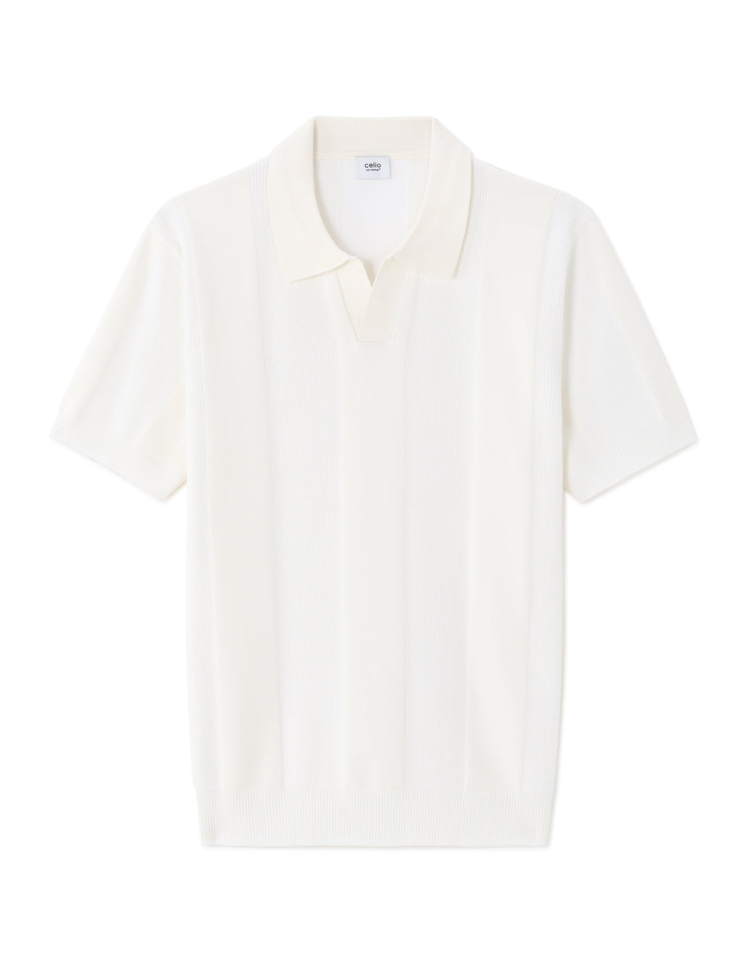 Men - Knitted - Polo Shirt - Short sleeves