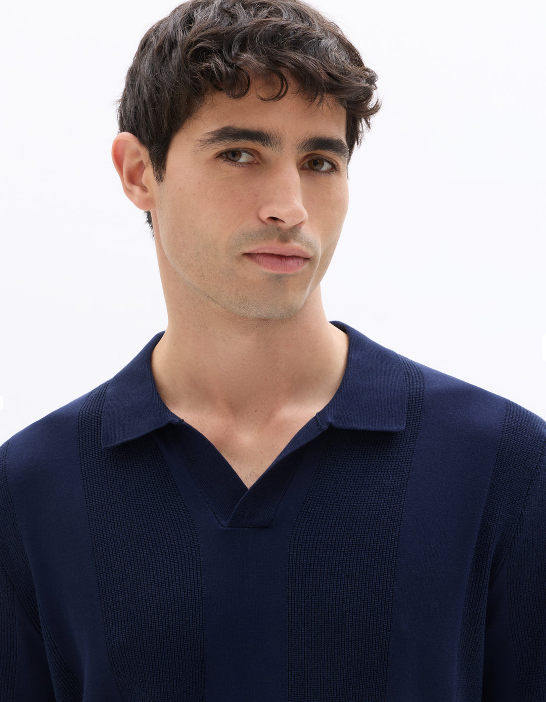 Men - Knitted - Polo Shirt - Short sleeves