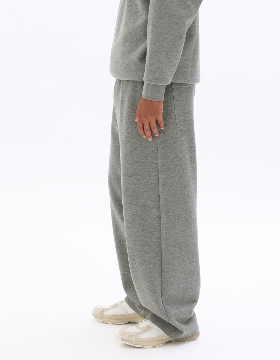 Unisex - Knitted - Jogging droit- Long sleeves - Fleece fabric