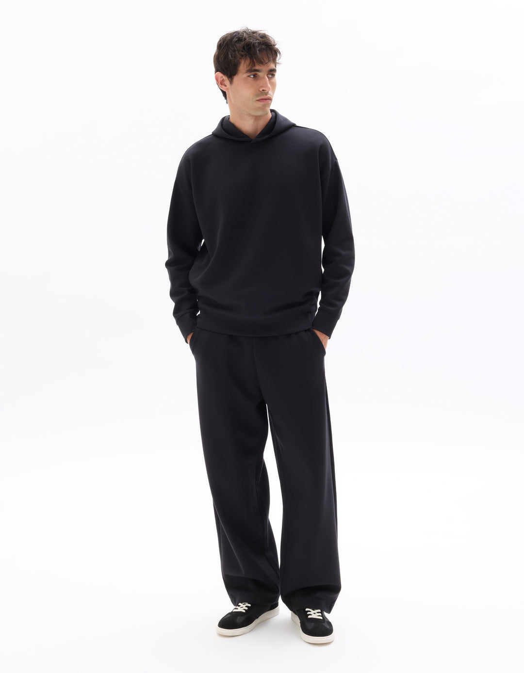 Unisex - Knitted - Jogging droit- Long sleeves - Fleece fabric