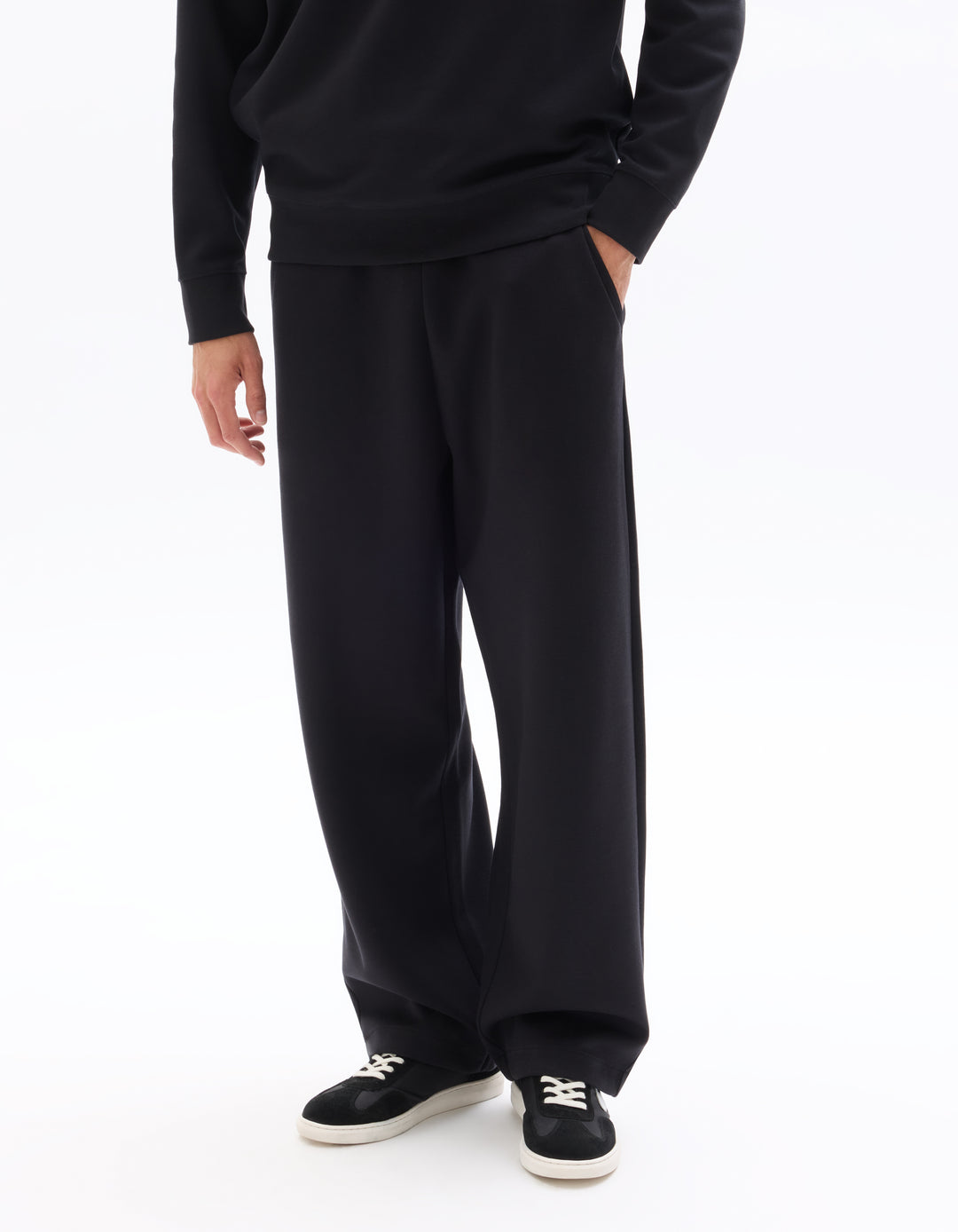 Unisex - Knitted - Jogging droit- Long sleeves - Fleece fabric