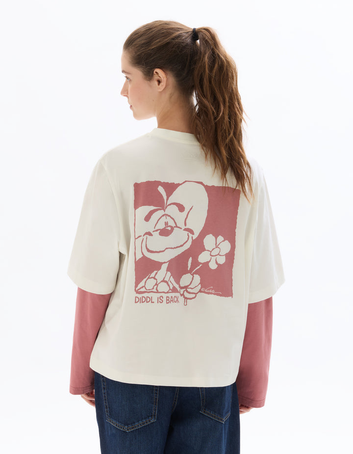 Women - Knitted - T-Shirt - Short sleeves - U / V / round neck