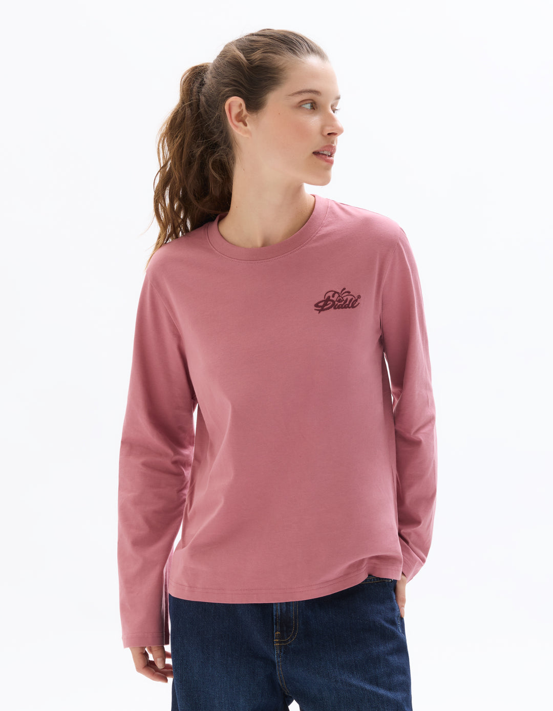 Women - Knitted - T-Shirt - Long sleeves - U / V / round neck