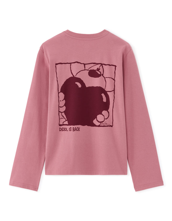 Women - Knitted - T-Shirt - Long sleeves - U / V / round neck