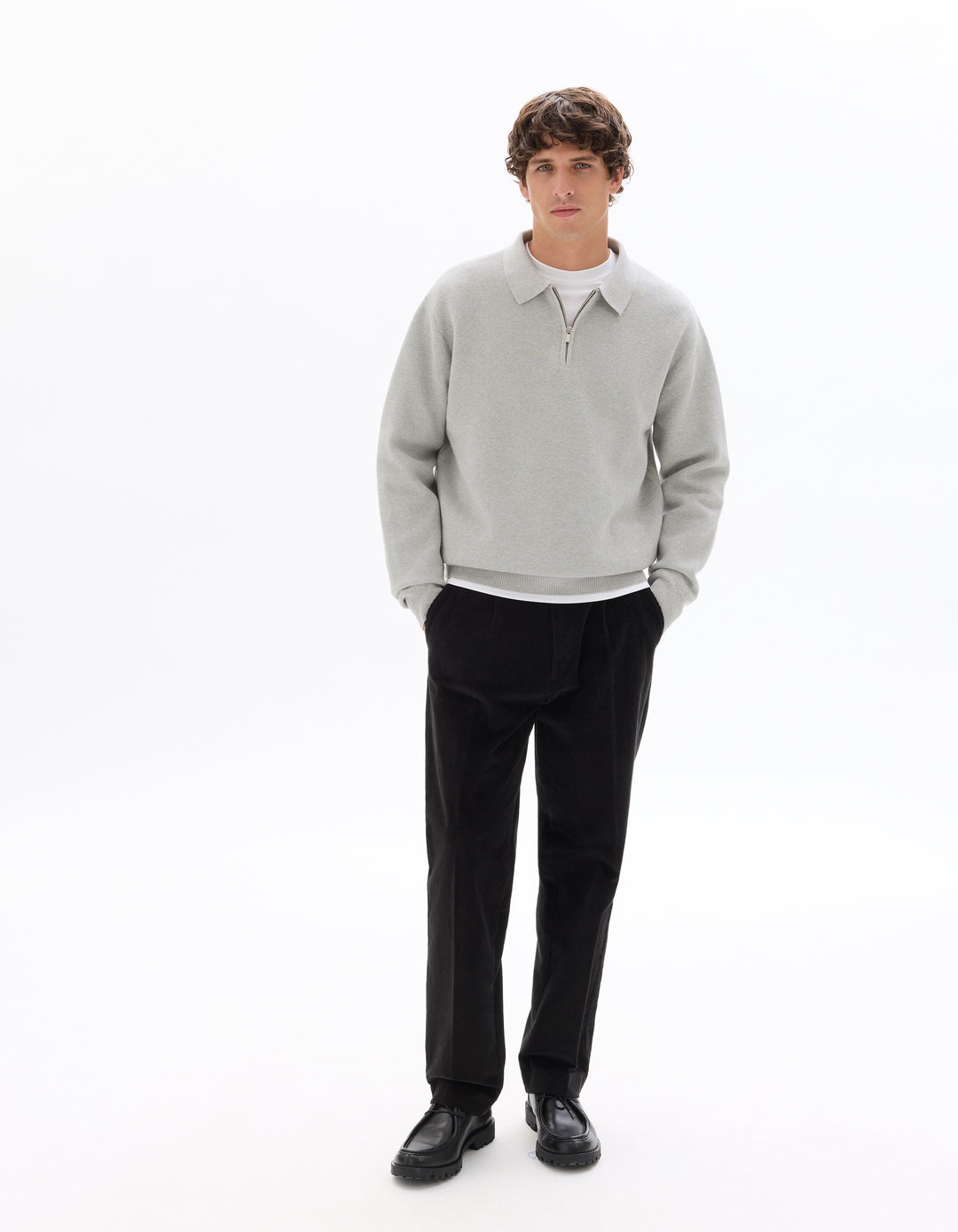 Men - Knitted - Sweater - Long sleeves