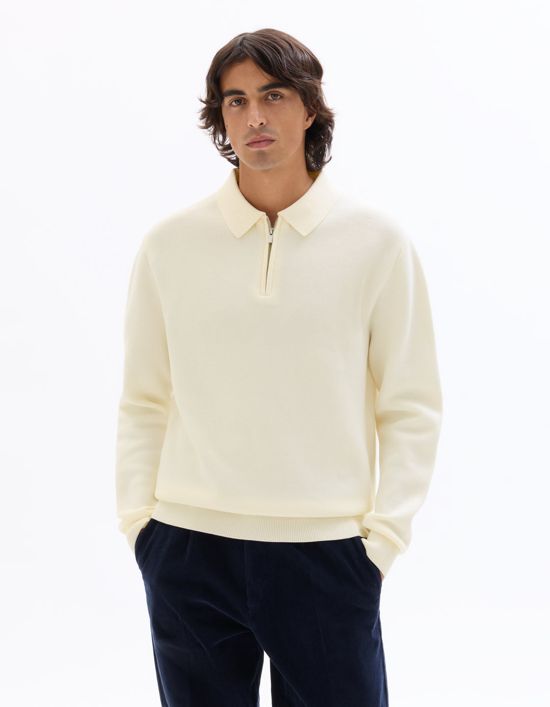 Men - Knitted - Sweater - Long sleeves