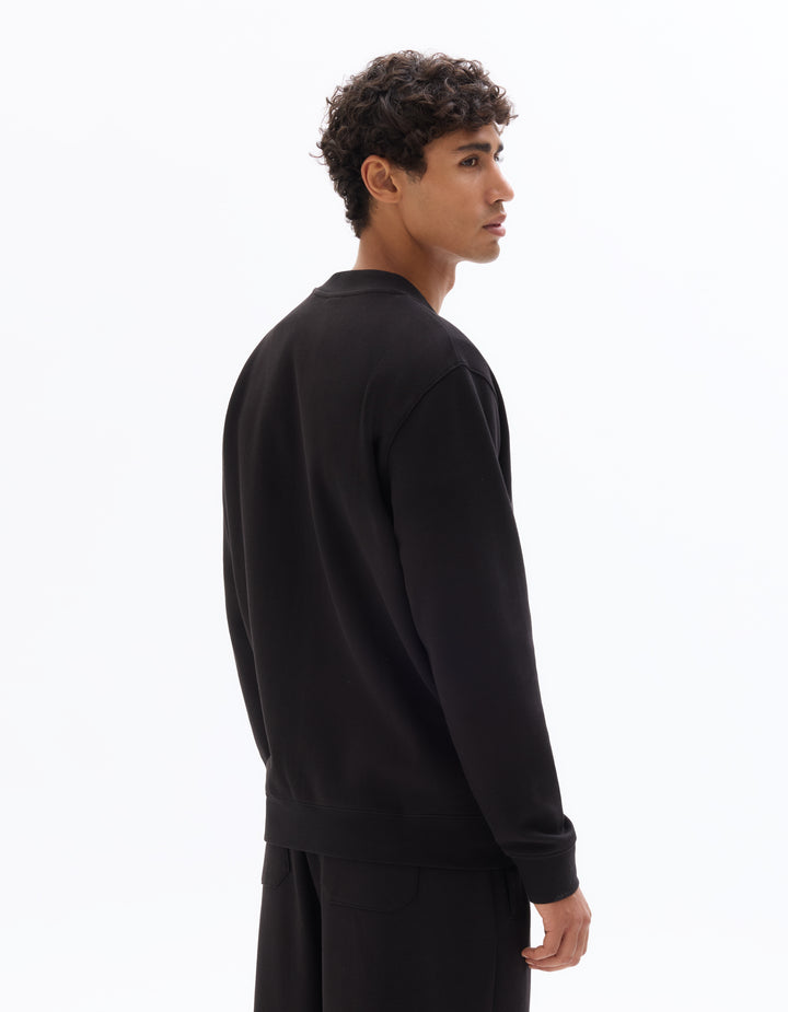 Unisex - Knitted - Sweatshirt - Long sleeves - Fleece fabric