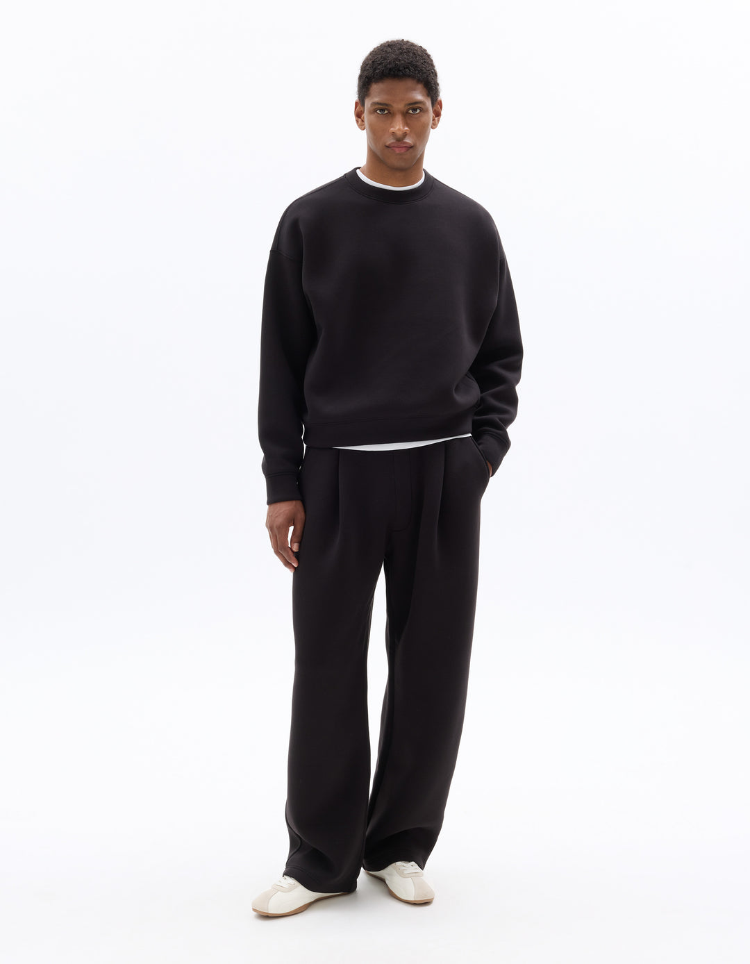 Unisex - Knitted - Sweatshirt - Long sleeves - Fleece fabric