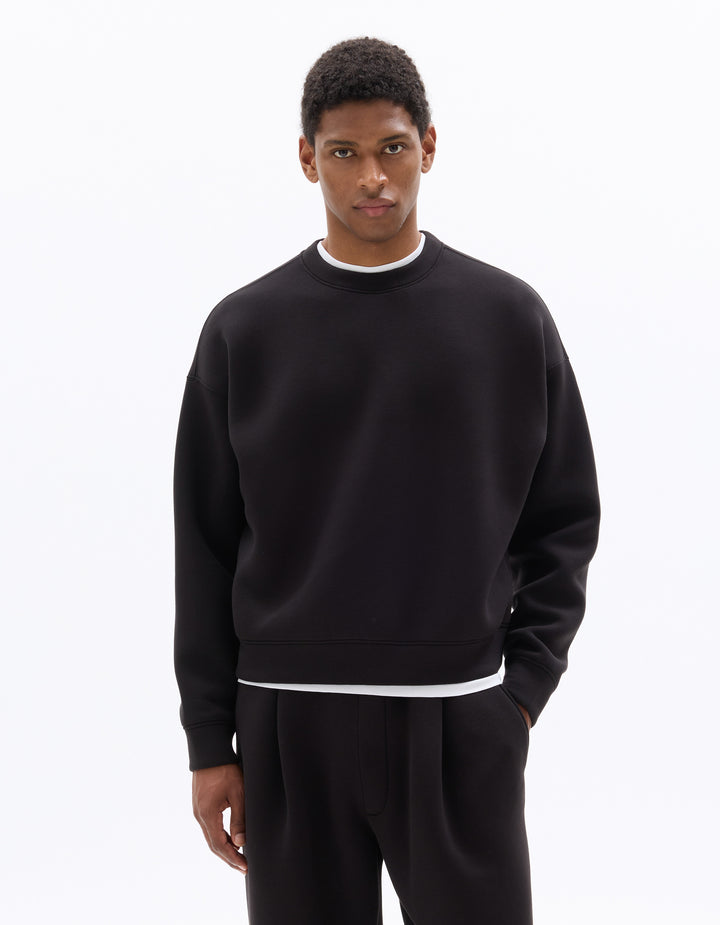 Unisex - Knitted - Sweatshirt - Long sleeves - Fleece fabric