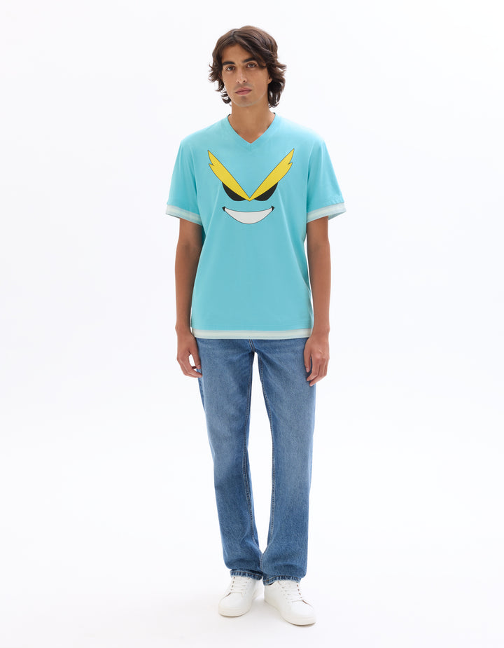 Unisex - Knitted - T-Shirt - Short sleeves - U / V / round neck