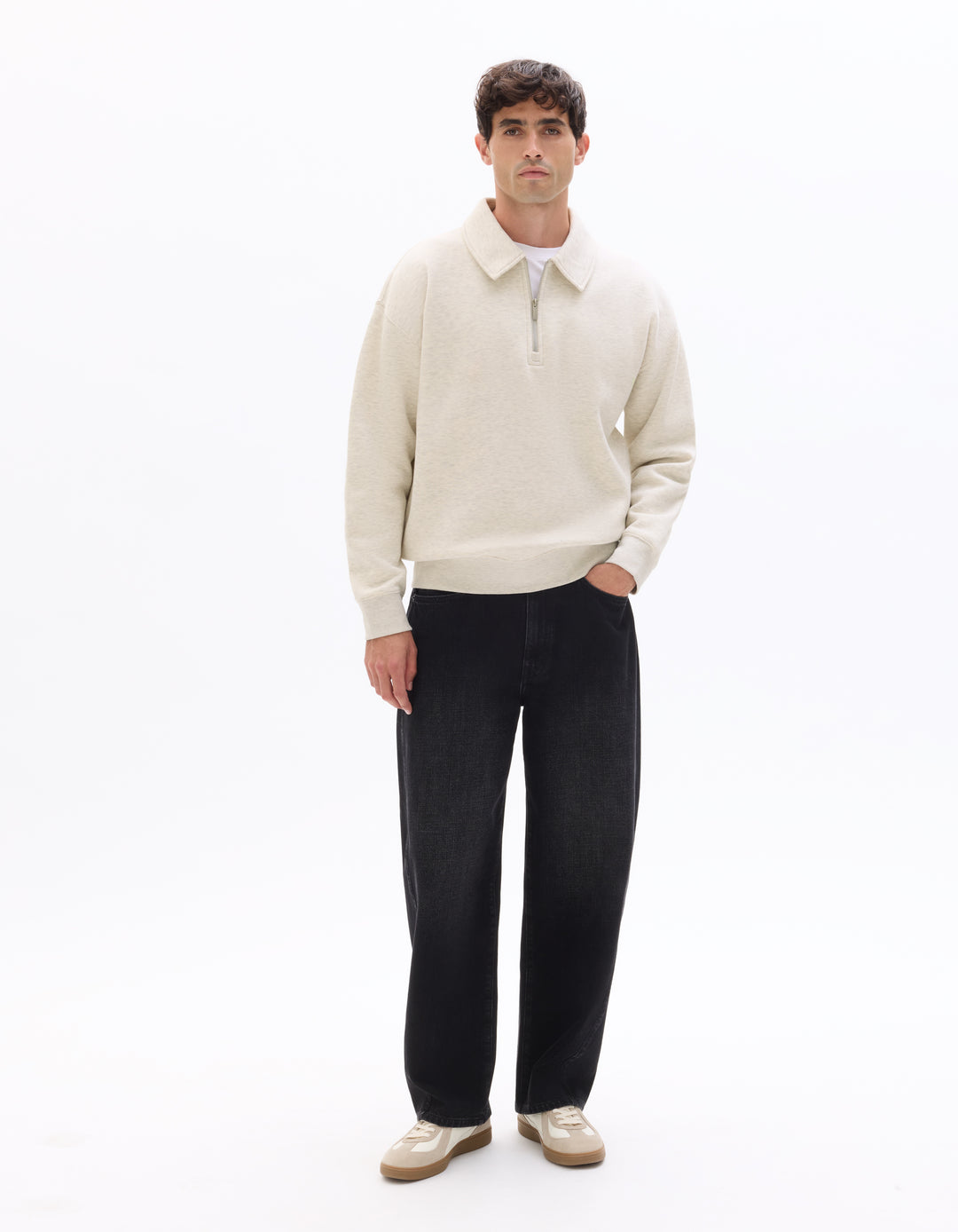 Unisex - Knitted - Sweatshirt - Long sleeves - Fleece fabric