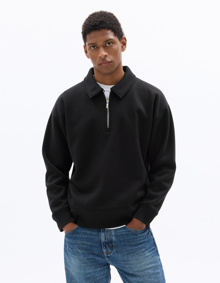 Unisex - Knitted - Sweatshirt - Long sleeves - Fleece fabric