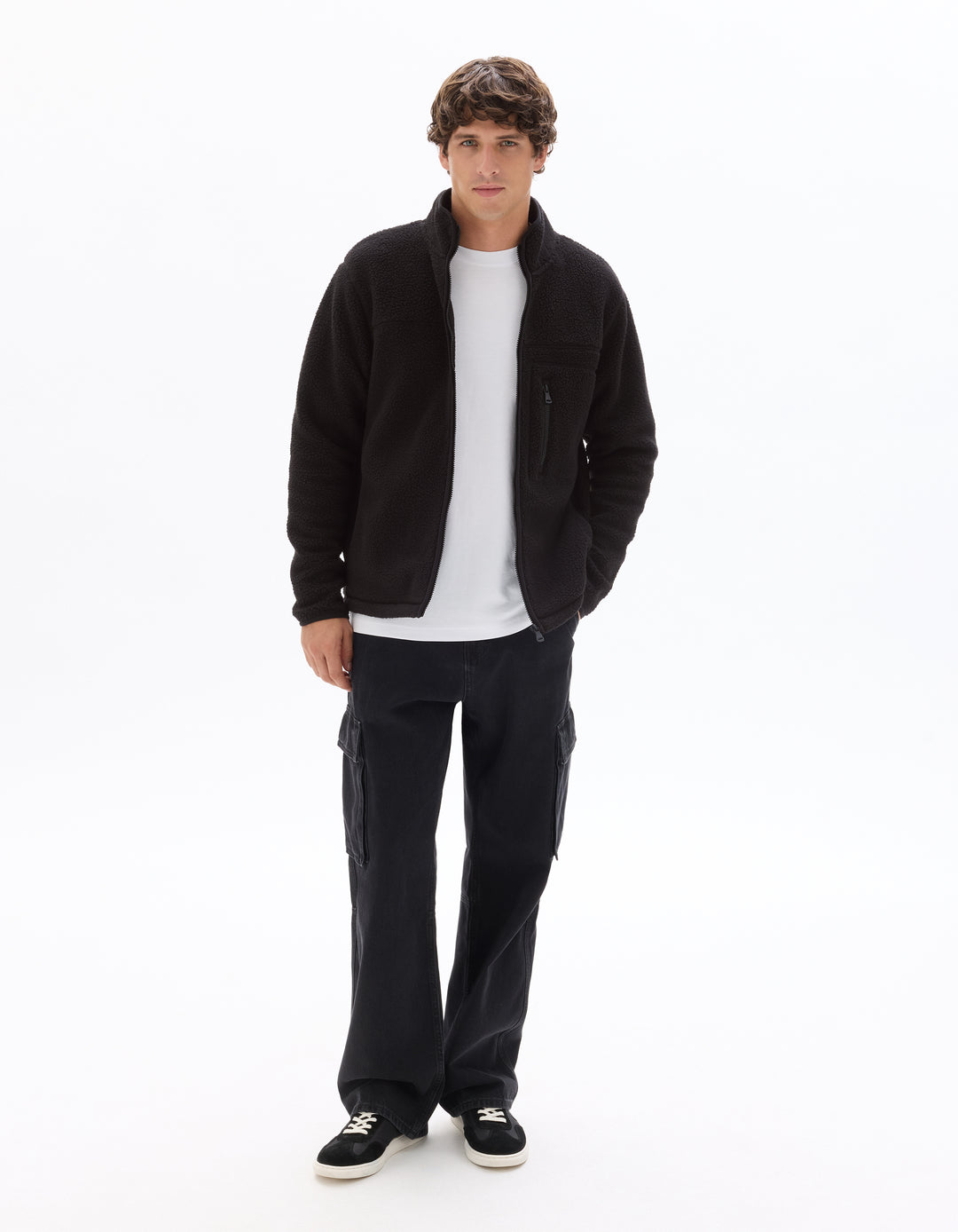 Unisex - Knitted - Sweatshirt - Long sleeves - Fleece fabric