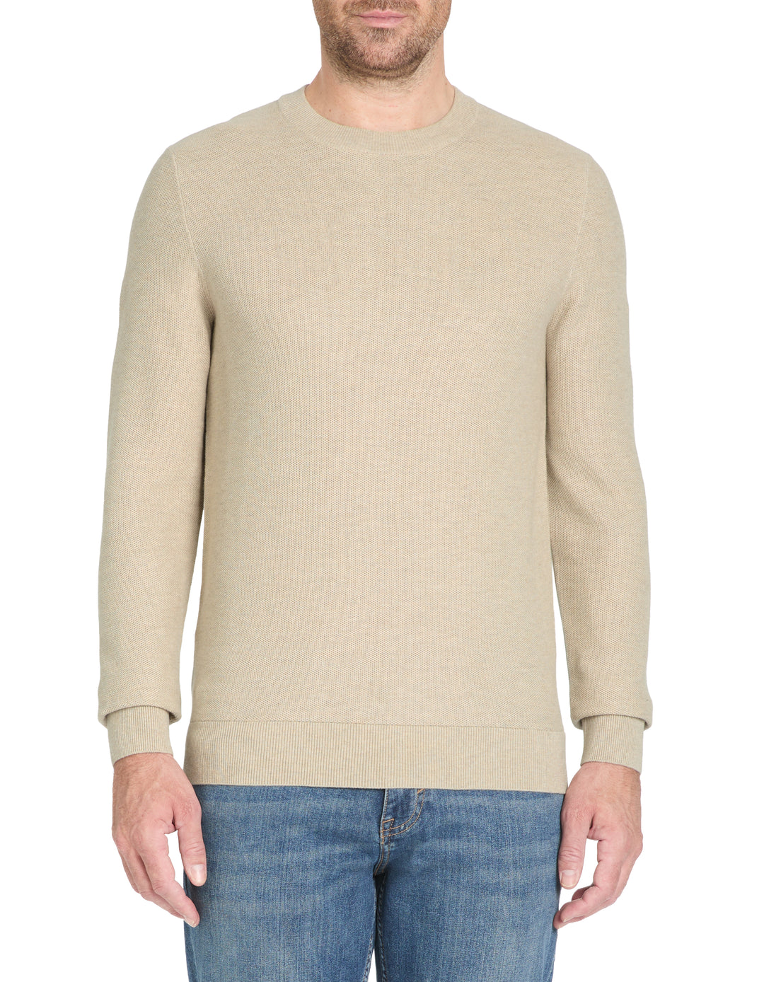 100% cotton round neck sweater