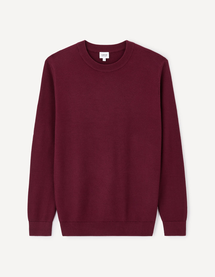 100% cotton round neck sweater