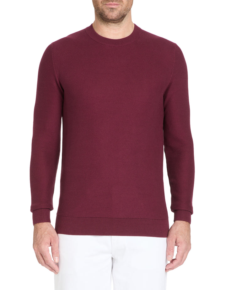 100% cotton round neck sweater