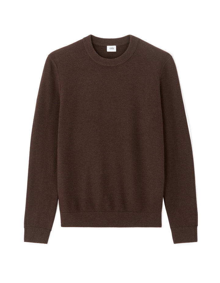 100% Cotton Crew Neck Sweater