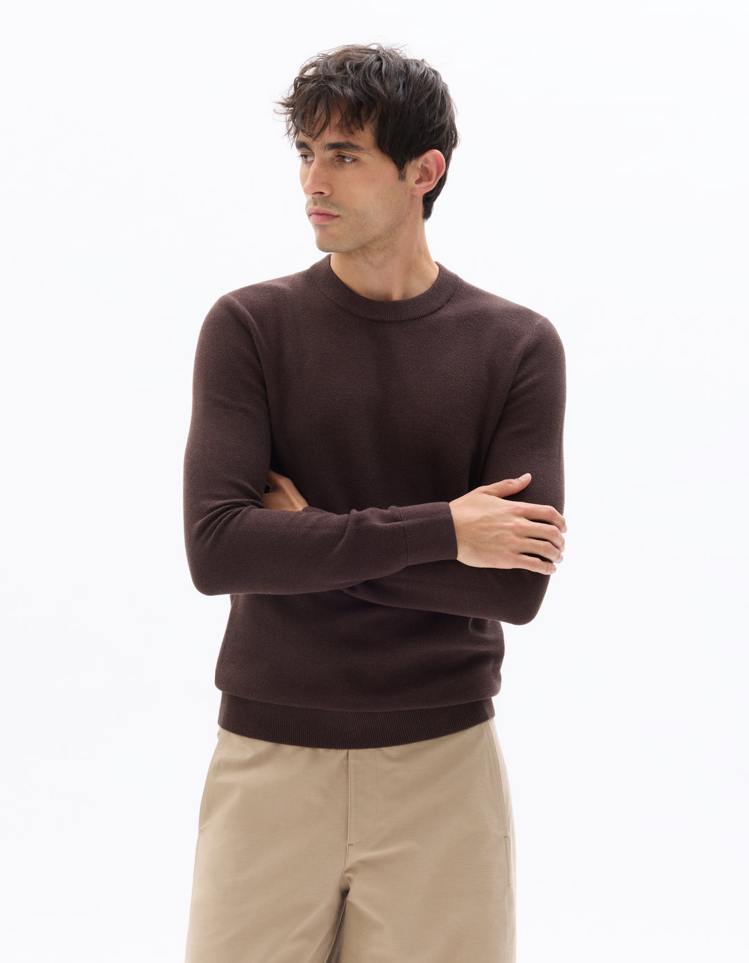 100% Cotton Crew Neck Sweater