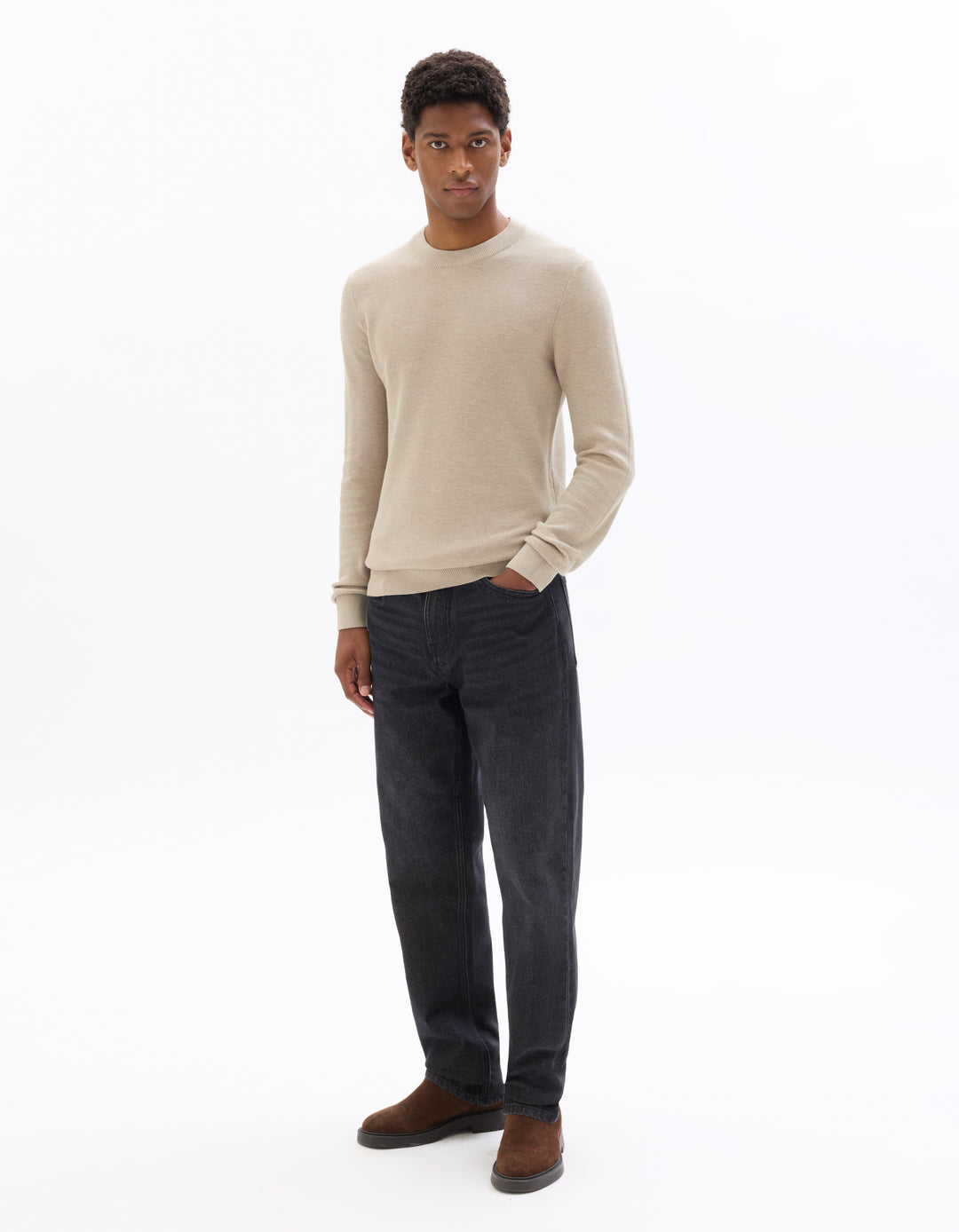 100% Cotton Crew Neck Sweater
