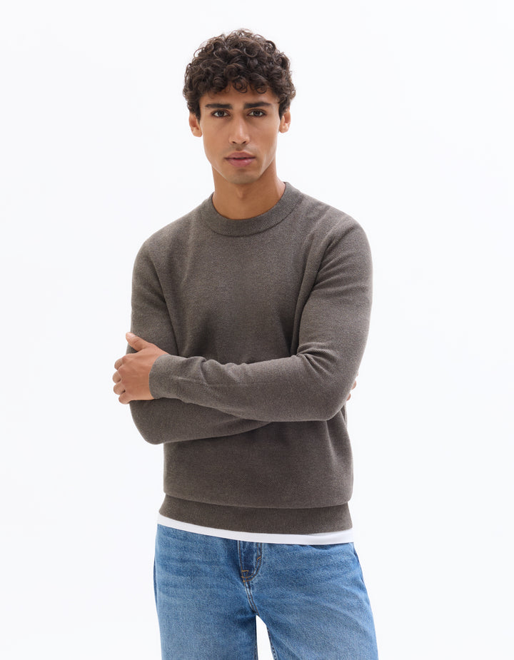 100% Cotton Crew Neck Sweater