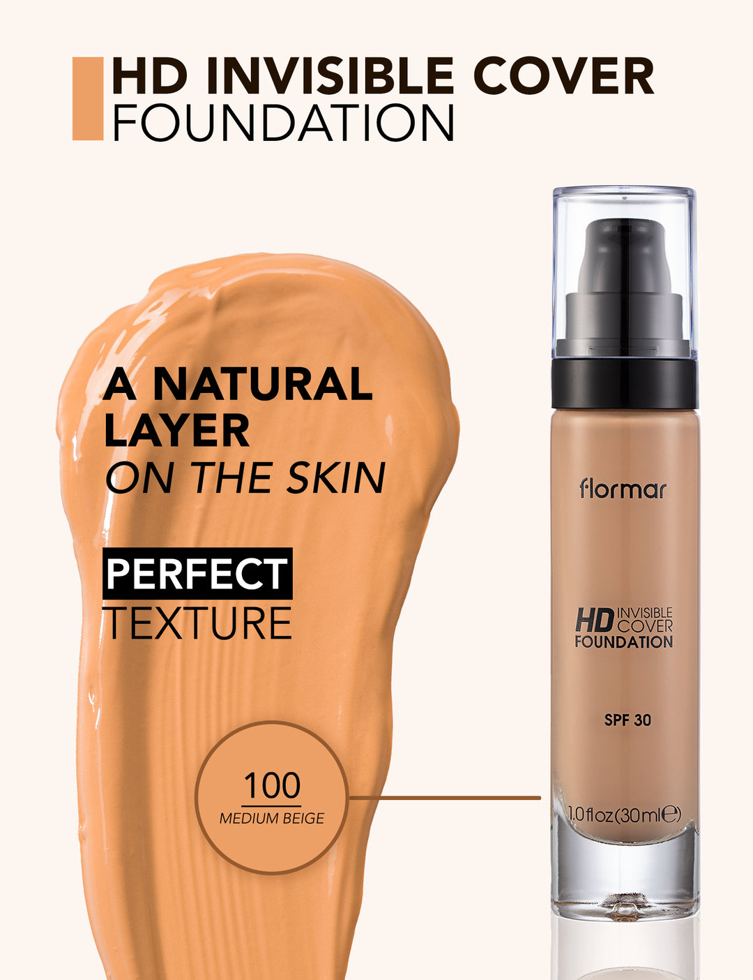 Flormar HD Invisible Cover Foundation
