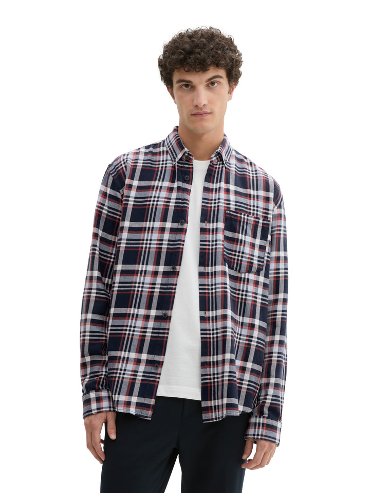 RELAXED CHECKED SHIRT