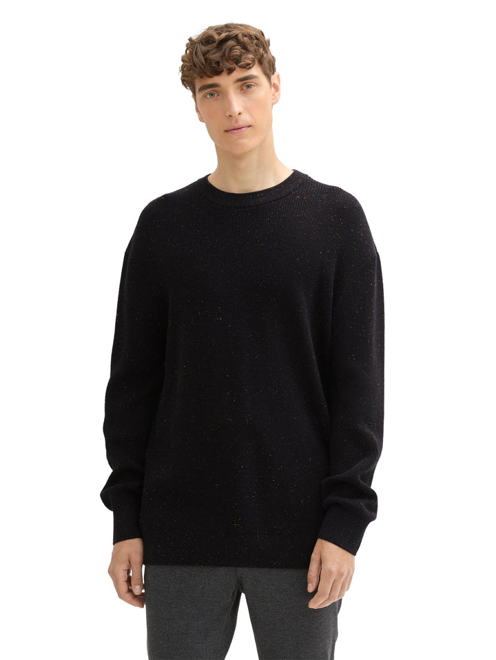 MULTI COLOR NEP CREWNECK KNIT