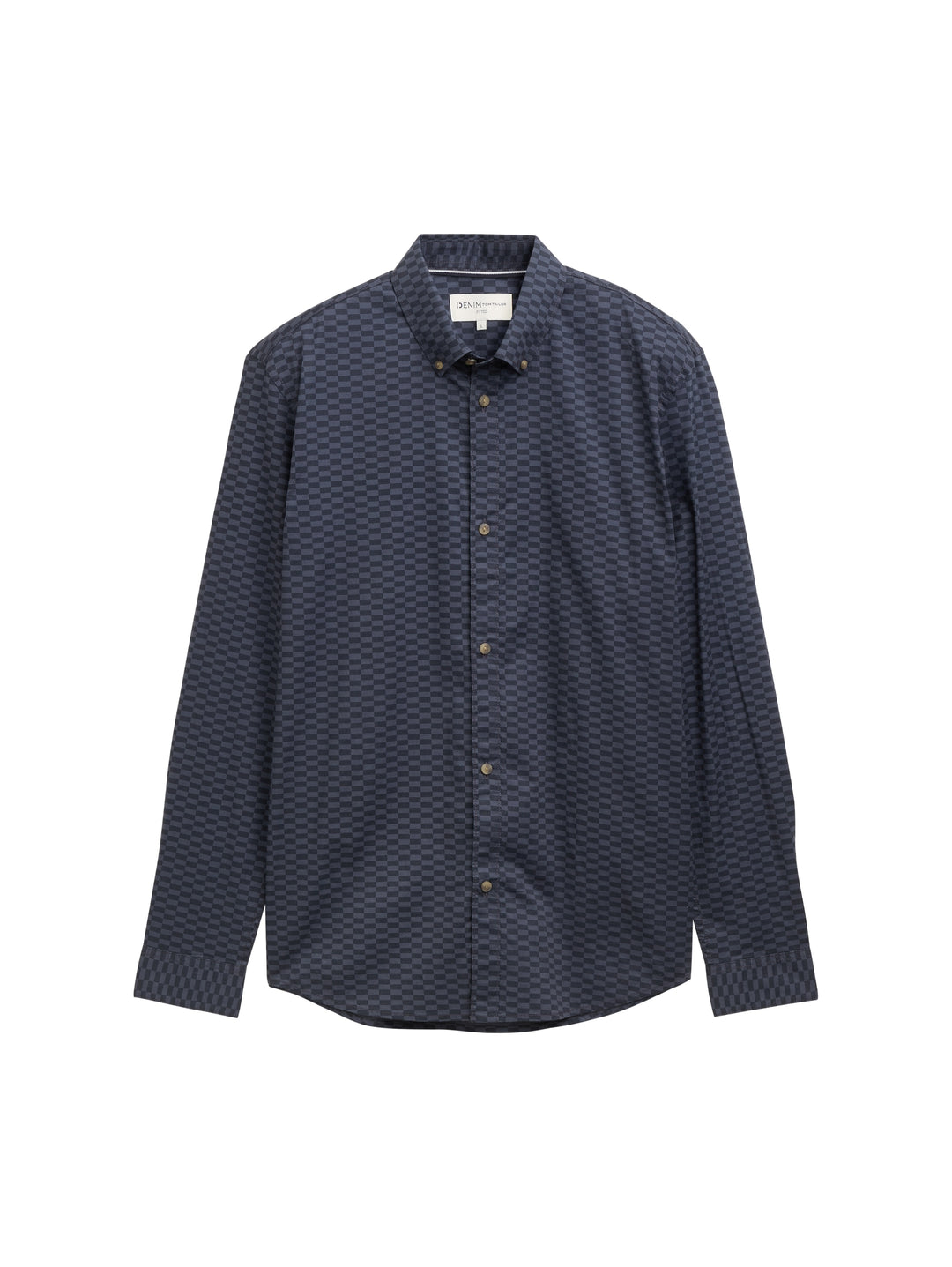 FITTED PRINTED POPLIN SHIRT