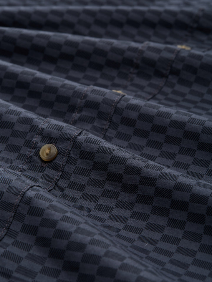 FITTED PRINTED POPLIN SHIRT